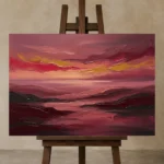Premium Wall Art Yatay Html Edition – OFFICEWALL2806074 displayed on a studio easel