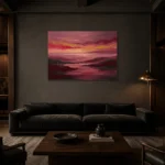 Premium Wall Art Yatay Html Edition – OFFICEWALL2806074 shown in a warm modern interior