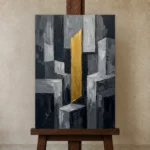 Premium Wall Art Dikey Html Edition – OFFICEWALL2806077 displayed on a studio easel