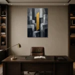 Premium Wall Art Dikey Html Edition – OFFICEWALL2806077 displayed in a contemporary gallery-inspired room