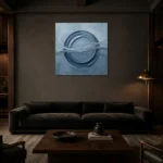 Premium Wall Art Kare Html Edition – OFFICEWALL2806081 shown in a warm modern interior
