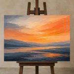 Premium Wall Art Yatay Html Edition – OFFICEWALL2806082 displayed on a studio easel