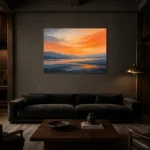 Premium Wall Art Yatay Html Edition – OFFICEWALL2806082 shown in a warm modern interior