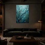 Premium Wall Art Dikey Html Edition – OFFICEWALL2806087 shown in a warm modern interior