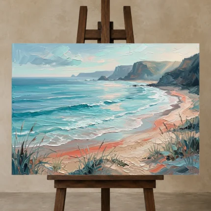 Premium Wall Art Yatay Html Edition – OFFICEWALL2806091 displayed on a studio easel