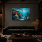 Premium Wall Art Yatay Html Edition – OFFICEWALL2806093 shown in a warm modern interior