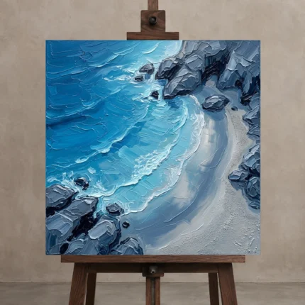 Premium Wall Art Kare Html Edition – OFFICEWALL2806097 displayed on a studio easel