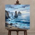 Premium Wall Art Kare Html Edition – OFFICEWALL2806099 displayed on a studio easel