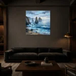 Premium Wall Art Kare Html Edition – OFFICEWALL2806099 shown in a warm modern interior