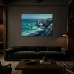 Premium Wall Art Yatay Html Edition – OFFICEWALL2806102 shown in a warm modern interior