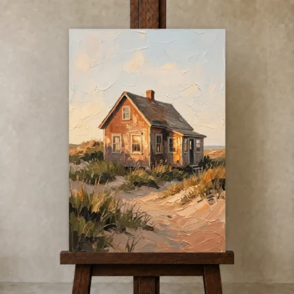 Premium Wall Art Dikey Html Edition – OFFICEWALL2806103 displayed on a studio easel