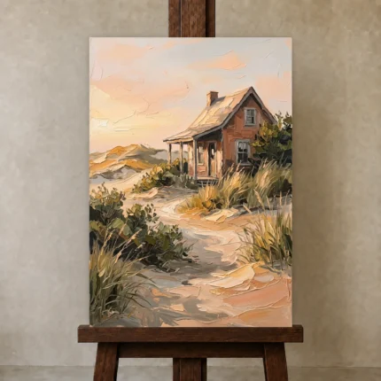 Premium Wall Art Dikey Html Edition – OFFICEWALL2806104 displayed on a studio easel