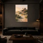 Premium Wall Art Dikey Html Edition – OFFICEWALL2806104 shown in a warm modern interior