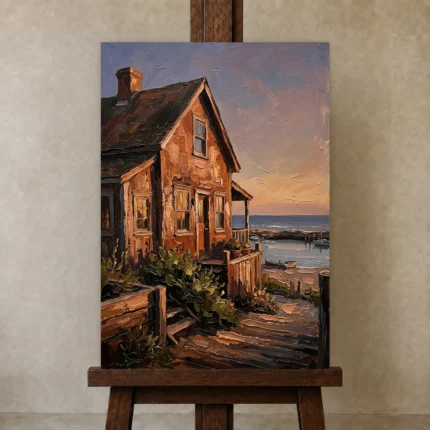 Premium Wall Art Dikey Html Edition – OFFICEWALL2806105 displayed on a studio easel