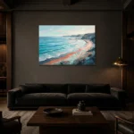 Premium Wall Art Yatay Html Edition – SEEWALL2606001 shown in a warm modern interior