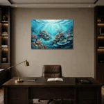 Premium Wall Art Yatay Html Edition – SEEWALL2606003 displayed in a contemporary gallery-inspired room