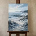 Premium Wall Art Dikey Html Edition – SEEWALL2606004 displayed on a studio easel