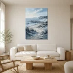 Premium Wall Art Dikey Html Edition – SEEWALL2606004 styled in a refined neutral interior