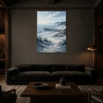 Premium Wall Art Dikey Html Edition – SEEWALL2606004 shown in a warm modern interior