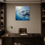 Premium Wall Art Kare Html Edition – SEEWALL2606007 displayed in a contemporary gallery-inspired room