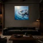 Premium Wall Art Kare Html Edition – SEEWALL2606007 shown in a warm modern interior