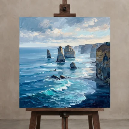 Premium Wall Art Kare Html Edition – SEEWALL2606009 displayed on a studio easel