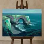 Premium Wall Art Yatay Html Edition – SEEWALL2606012 displayed on a studio easel