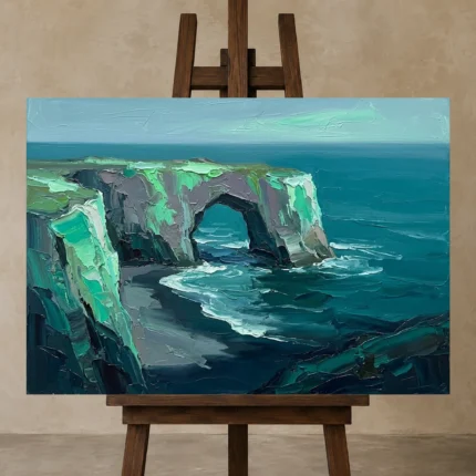 Premium Wall Art Yatay Html Edition – SEEWALL2606012 displayed on a studio easel