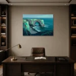 Premium Wall Art Yatay Html Edition – SEEWALL2606012 displayed in a contemporary gallery-inspired room