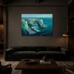 Premium Wall Art Yatay Html Edition – SEEWALL2606012 shown in a warm modern interior