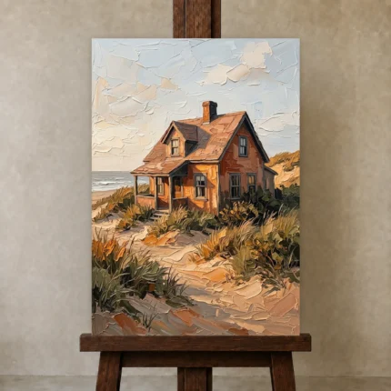 Premium Wall Art Dikey Html Edition – SEEWALL2606013 displayed on a studio easel
