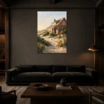 Premium Wall Art Dikey Html Edition – SEEWALL2606014 shown in a warm modern interior