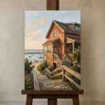 Premium Wall Art Dikey Html Edition – SEEWALL2606015 displayed on a studio easel