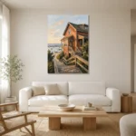 Premium Wall Art Dikey Html Edition – SEEWALL2606015 styled in a refined neutral interior