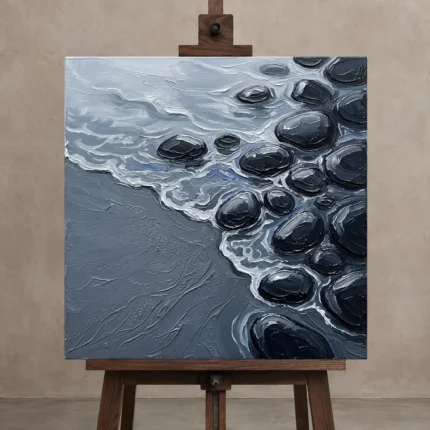 Premium Wall Art Kare Html Edition – SEEWALL2606018 displayed on a studio easel