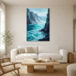 Premium Wall Art Dikey Html Edition – SEEWALL2606022 styled in a refined neutral interior