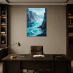 Premium Wall Art Dikey Html Edition – SEEWALL2606022 displayed in a contemporary gallery-inspired room