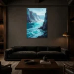 Premium Wall Art Dikey Html Edition – SEEWALL2606022 shown in a warm modern interior