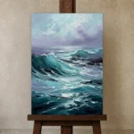 Premium Wall Art Dikey Html Edition – SEEWALL2606024 displayed on a studio easel