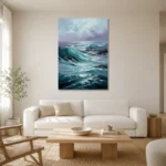 Premium Wall Art Dikey Html Edition – SEEWALL2606024 styled in a refined neutral interior