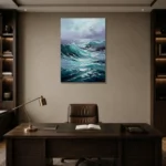 Premium Wall Art Dikey Html Edition – SEEWALL2606024 displayed in a contemporary gallery-inspired room