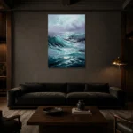 Premium Wall Art Dikey Html Edition – SEEWALL2606024 shown in a warm modern interior