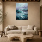 Premium Wall Art Dikey Html Edition – SEEWALL2606024 presented in a sophisticated home setting