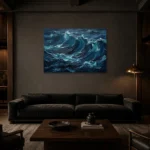 Premium Wall Art Yatay Html Edition – SEEWALL2606029 shown in a warm modern interior