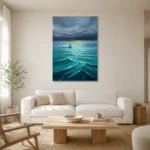 Premium Wall Art Dikey Html Edition – SEEWALL2606033 styled in a refined neutral interior