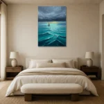Premium Wall Art Dikey Html Edition – SEEWALL2606033 showcased in an elegant minimalist interior