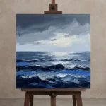 Premium Wall Art Kare Html Edition – SEEWALL2606034 displayed on a studio easel