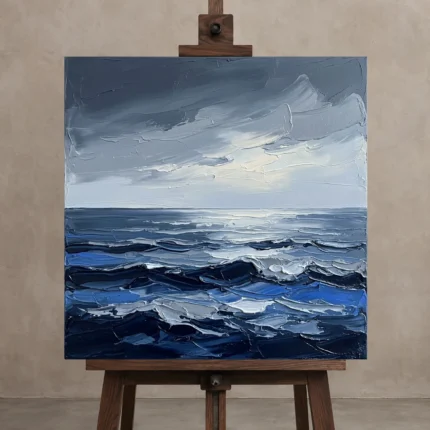 Premium Wall Art Kare Html Edition – SEEWALL2606034 displayed on a studio easel