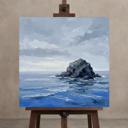 Premium Wall Art Kare Html Edition – SEEWALL2606036 displayed on a studio easel