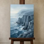 Premium Wall Art Dikey Html Edition – SEEWALL2606040 displayed on a studio easel